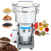 Poakkus molino de grano con capacidad de 1000 g para lotes grandes.