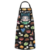 POFULL delantal veneno con bolsillos para protección en la cocina.