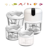 Pogeair cortador mini blanco, corte-ajo rápido para cocinar.