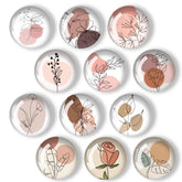 Poitvd imanes frigorífico cristal arte linea flores: decoran y sujetan fotos con estilo.