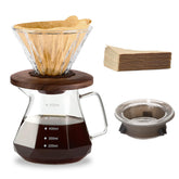 Polydremio jarra de vidrio borosilicato para filtrado limpio.