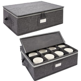 Popoly almacenamiento de tazas con divisiones ajustables para organizar eficientemente.