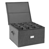 Popoly: caja de almacenamiento para cristalería con capacidad para 16 copas, organizada y segura.