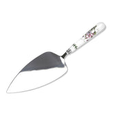 Portmeirion Botanic Garden, cuchillo para pasteles de 10,5 pulgadas con mango de porcelana floral.