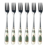 Portmeirion Spode tenedores para repostería, conjunto de 6, ideal para postres y comidas festivas.