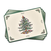 Portmeirion Spode Christmas Tree placemats showcase decorative artwork for holiday tables.