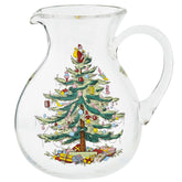 Portmeirion Spode: jarra cristal con árbol navideño y gran capacidad para fiestas.