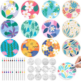 Potchen posavasos cerámico florales: para colorear y proteger superficies con estilo