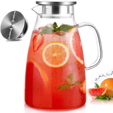 Potdoctor jarra de vidrio 1 galón, tapa y vertido suave para bebidas