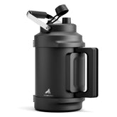 POWCAN botella 128oz de acero inoxidable en viaje, mantiene la bebida fría por horas.