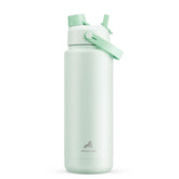 POWCAN botella aislada 32oz menta, vista frontal para bebidas frías todo el día