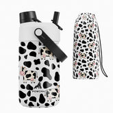 Botella POWCAN infantil en acero inoxidable 12 oz, duradera para juego