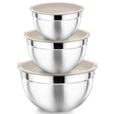 P&P CHEF, juego de tazones mezcladores caqui para batidos y mezclas en la cocina
