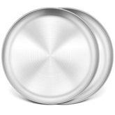 P&P CHEF: juego de dos bandejas para pizza 34 cm, ideal para hornear pizzas caseras.
