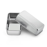 P&P CHEF molde inoxidable 9x5 para hornear pan de manera uniforme.