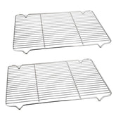 Rejilla de enfriado P&P CHEF, par de rejillas plateadas para enfriar galletas de forma uniforme