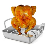 P&P CHEF soporte para pollo en lata, ideal para asados jugosos