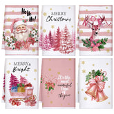 Toallas Preboun con Santa navideño, ideal para secar platos y decorar la cocina