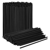 Palitos de mezcla Prestee de 5 pulgadas negros para café y bebidas.