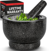 PriorityChef mortero granito 2tazas, ideal para moler especias y hacer guacamole.