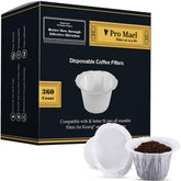Pro Mael filtro K-Cup blanco para extracción limpia sin sedimentos.