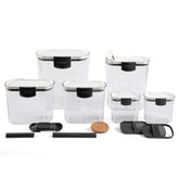 ProKeeper harina 4 cuartos, contenedor visible con medida para controlar existencias.