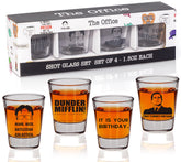 Vasos chupito PuGez de oficina con conjunto, ideal para fiestas.