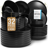 Pure Living Interior Design plato principal negro mate, ideal para cenas elegantes.