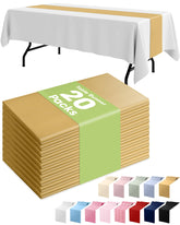 Pureegg camino de mesa dorado, paquete de 20, ideal para eventos elegantes.