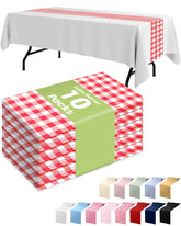 Pureegg corrredor de mesa plaid rojo-blanco 14x108 para decorar fiestas con estilo.