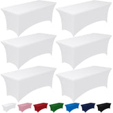 Mantel elástico Pureegg para mesa rectangular 6 ft con ajuste perfecto.