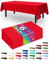 Mantel Pureegg rojo cubre mesa de gran tamaño con protección impermeable.