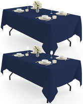 Pureegg mantel rectangular navy, vista frontal para cenas elegantes y exteriores.