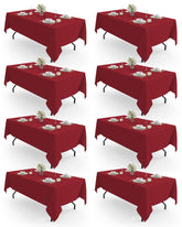 Pureegg mantel rectangular 60x84 rojo en exterior, protección reutilizable para banquetes