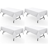Pureegg mantel rectangular blanco, diseño resistente para comidas elegantes.