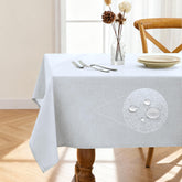 Mantel rectangular Pureegg en lino impermeable protege la mesa contra derrames en exterior
