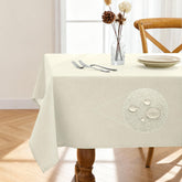 Pureegg mantel rectangular de lino impermeable, ideal para comidas al aire libre