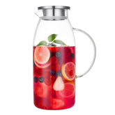 Purefold jarra vidrio 80oz con tapa lista para servir agua diaria