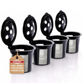 PUREHQ reusable K cup supreme multistream 4-pack for consistent flavor