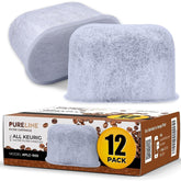 Pureline filtro carbón activo para Keurig 12 pack, mejora filtración en cada taza