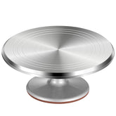 Puroma tarta rotativa de aluminio 12 pulgadas con base estable para decorar tartas.