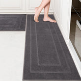 Alfombra PURRUGS para cocina, conjunto 2 piezas, suave y absorbente.