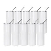 Vaso PYD Life 20 onzas, cuerpo recto blanco, ideal para impresión completa