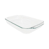 Pyrex 234 Basicos: bandeja de vidrio claro para ver la cocción.