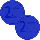 Pyrex 325-PC tapa azul para cuenco 2.5qt, almacenamiento práctico