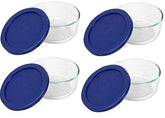 Pyrex 7200 cuenco de cristal de 2 tazas para porciones seguras en refrigerador