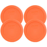 Tapa naranja Pyrex 7200-PC para tazones de 2 tazas, sellado práctico para conservar frescura.