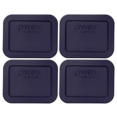 Tapas rectangulares azules Pyrex 1.9 cup para almacenamiento hermético