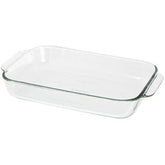 Pyrex Easy Grab: bandeja de vidrio 2 Qt con asas grandes para hornear