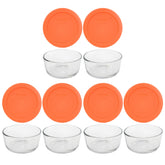 Set de Pyrex cuencos de vidrio transparentes para ver porciones y almacenar comidas